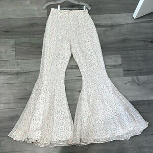 DIVINE HERITAGE WHITE BELLBOTTOM PANTS